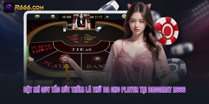 Bật mí quy tắc rút thêm lá thứ ba cho Player tại Baccarat R666