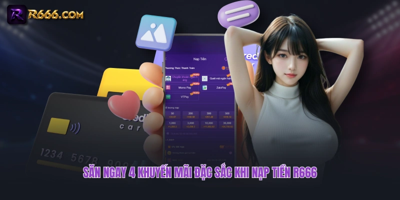 Săn ngay 4 khuyến mãi đặc sắc khi nạp tiền R666